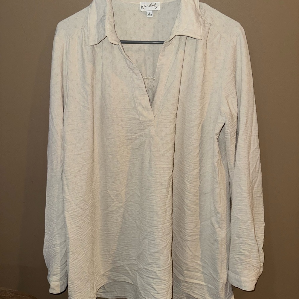 Wonderly Light Beige Blouse